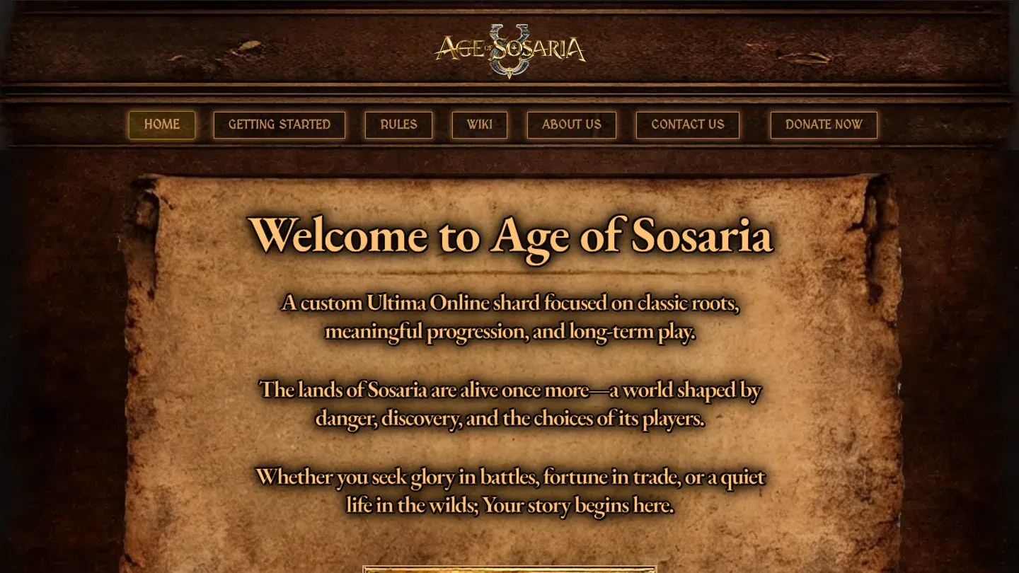 Age of Sosaria banner