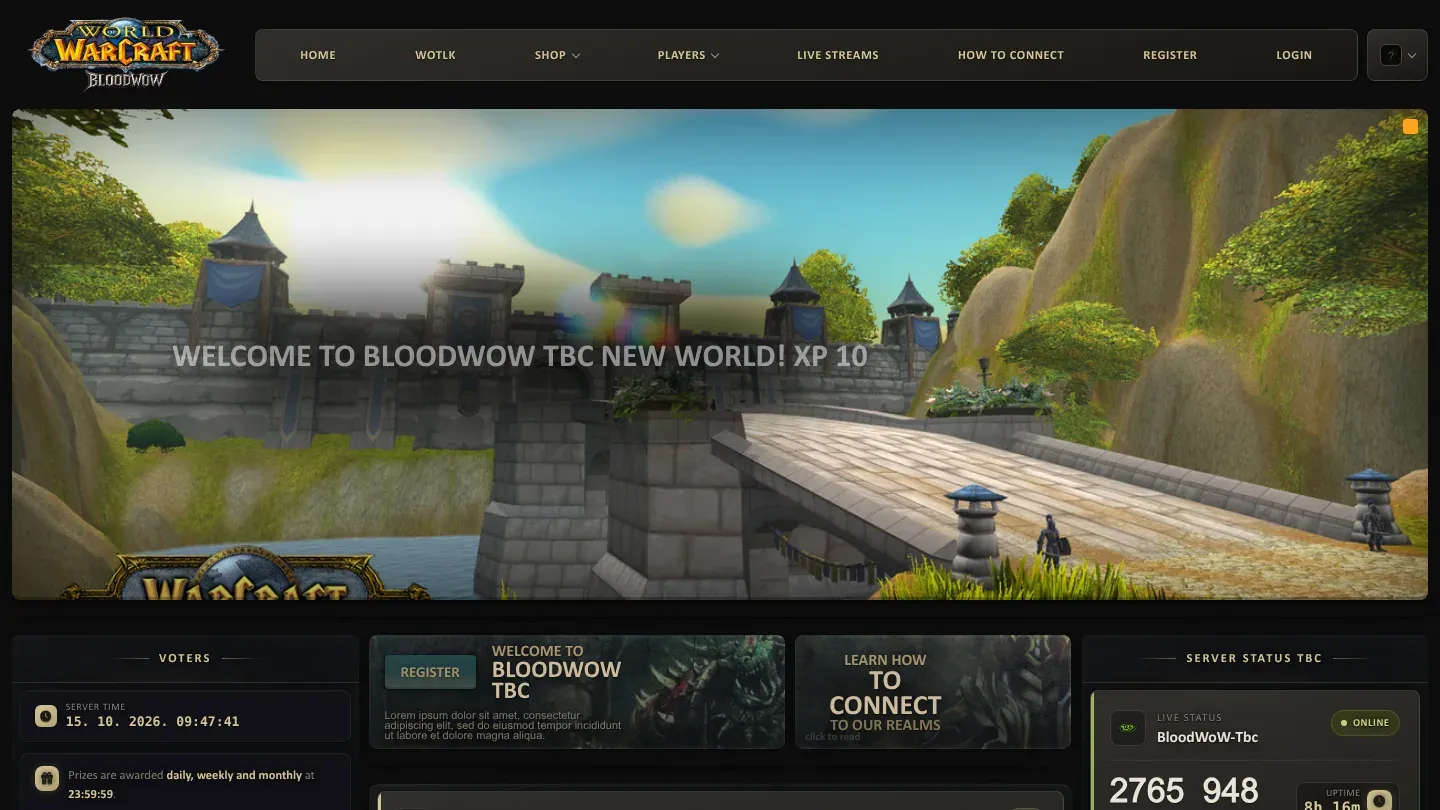 BloodWoW TBC banner
