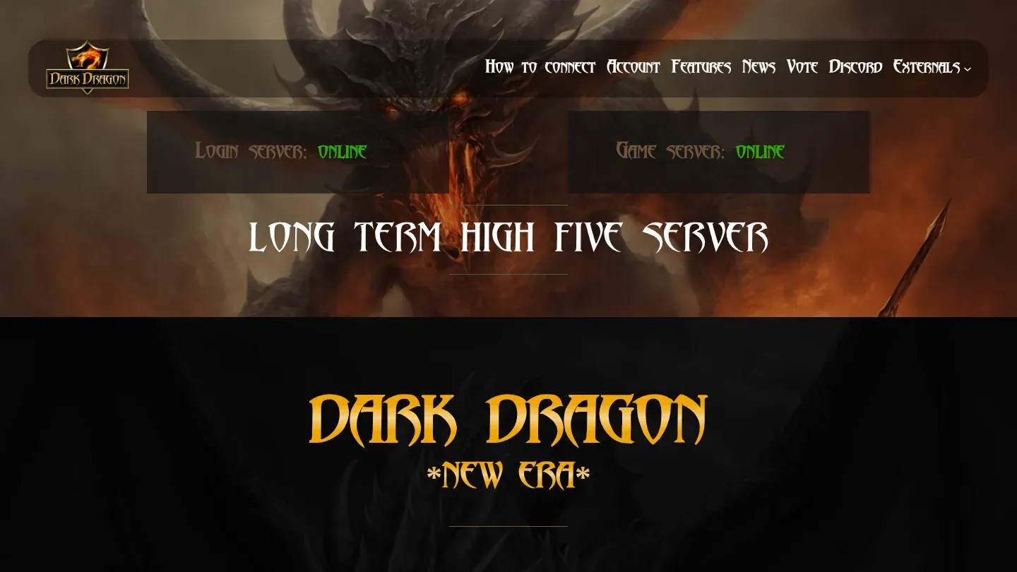 Dark Dragon New Era banner