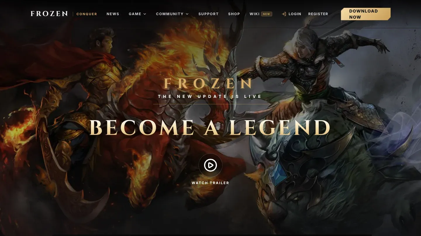 Frozen Conquer banner
