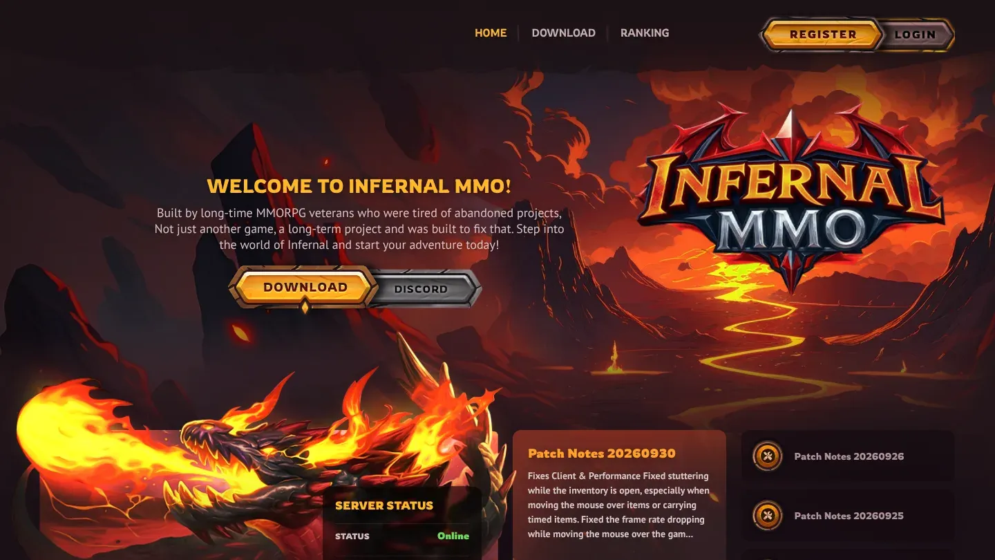 Infernal MMO banner
