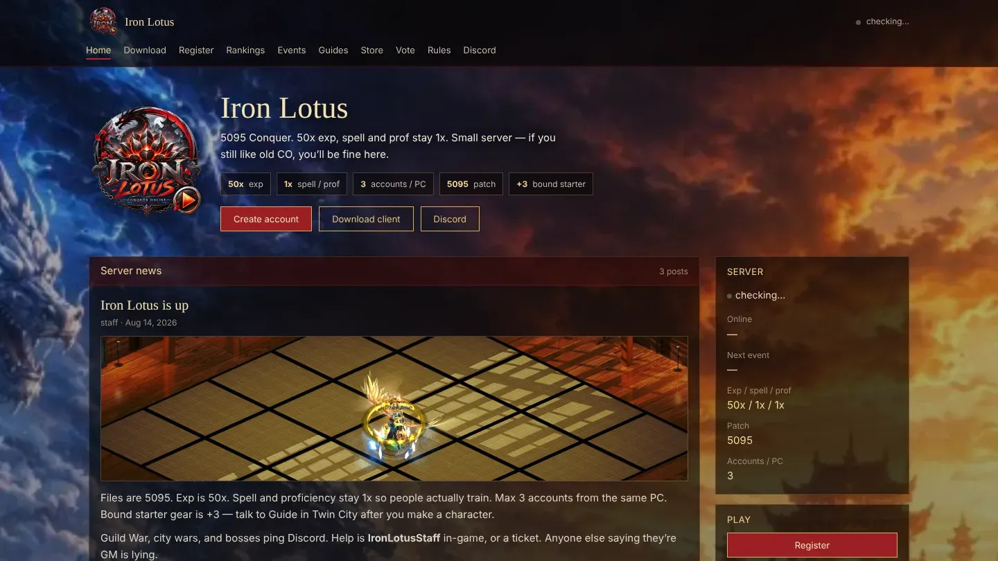 Iron Lotus CO banner