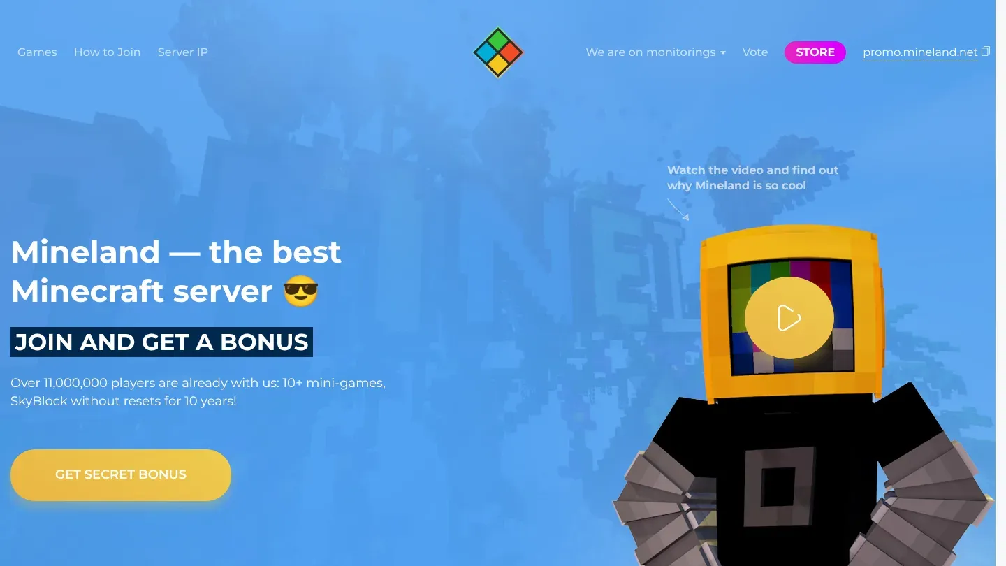 Mineland banner