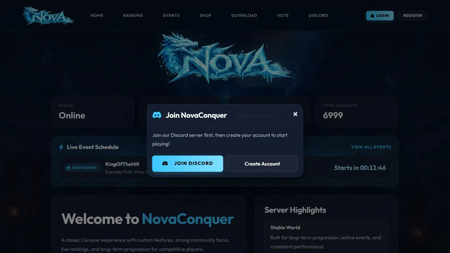 NovaConquer banner