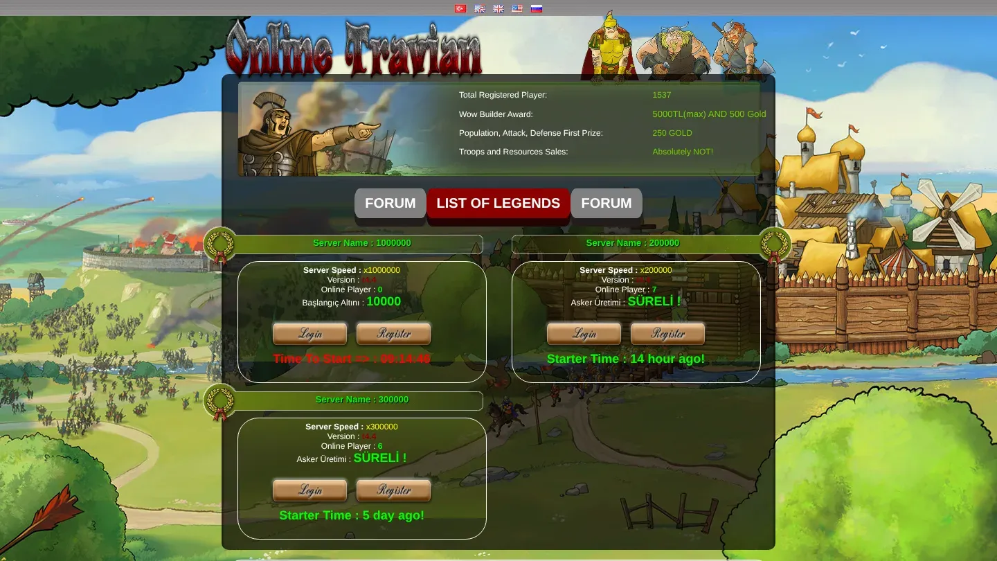 Online Travian banner