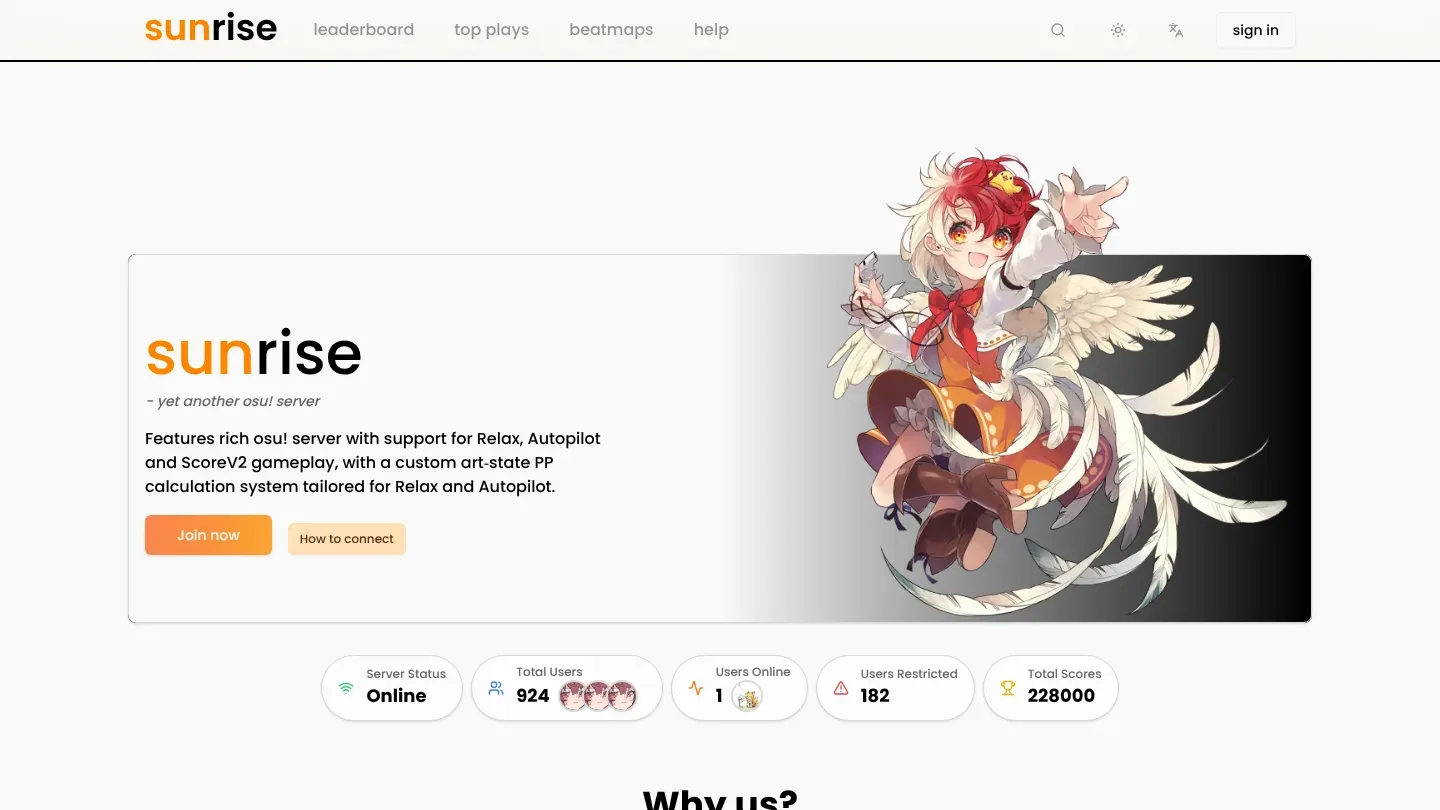 osu!sunrise banner