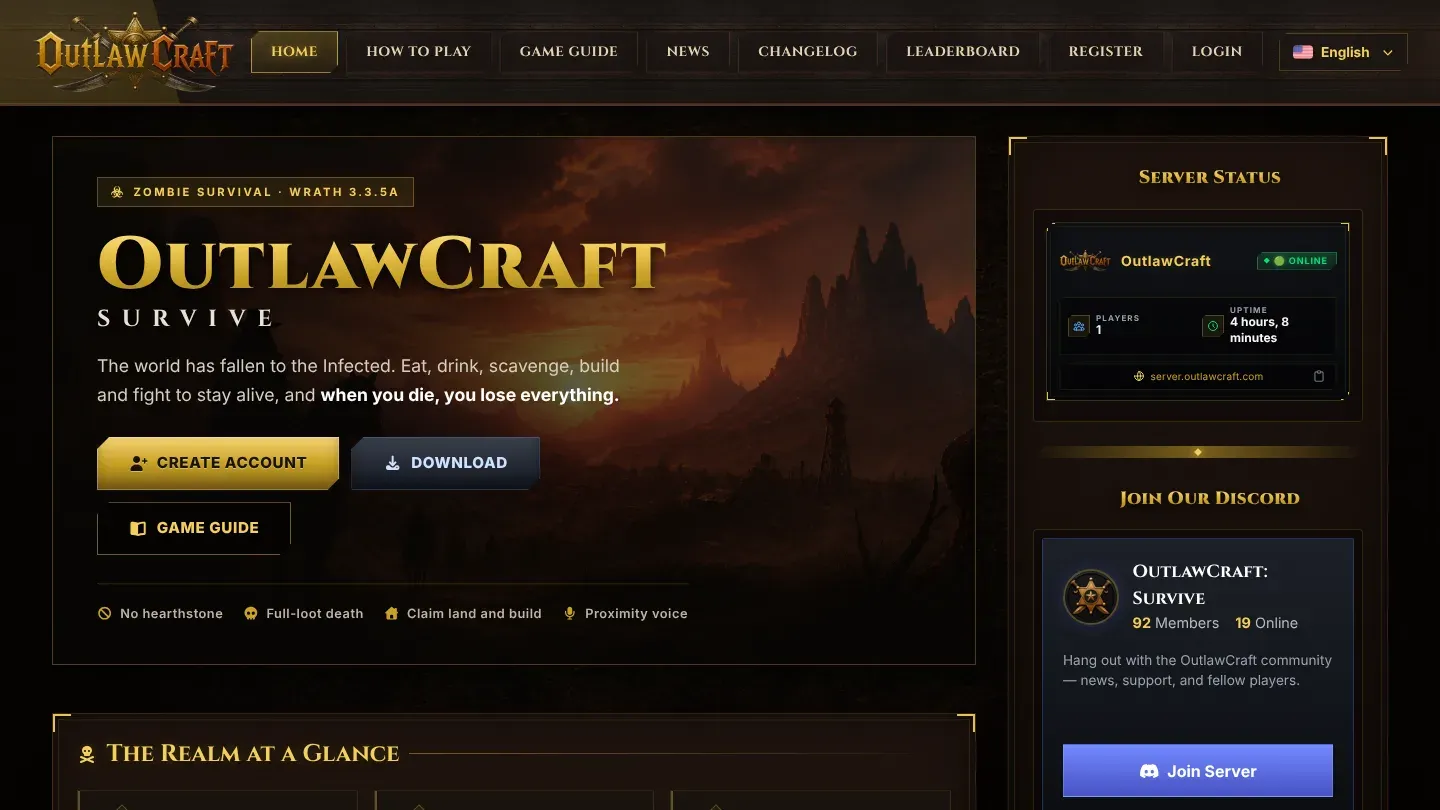 OutlawCraft: Survive banner