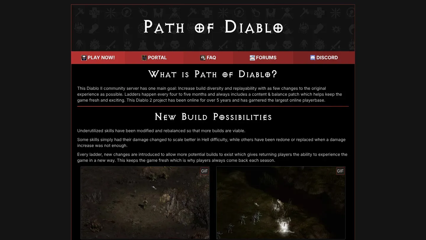 Path of Diablo banner