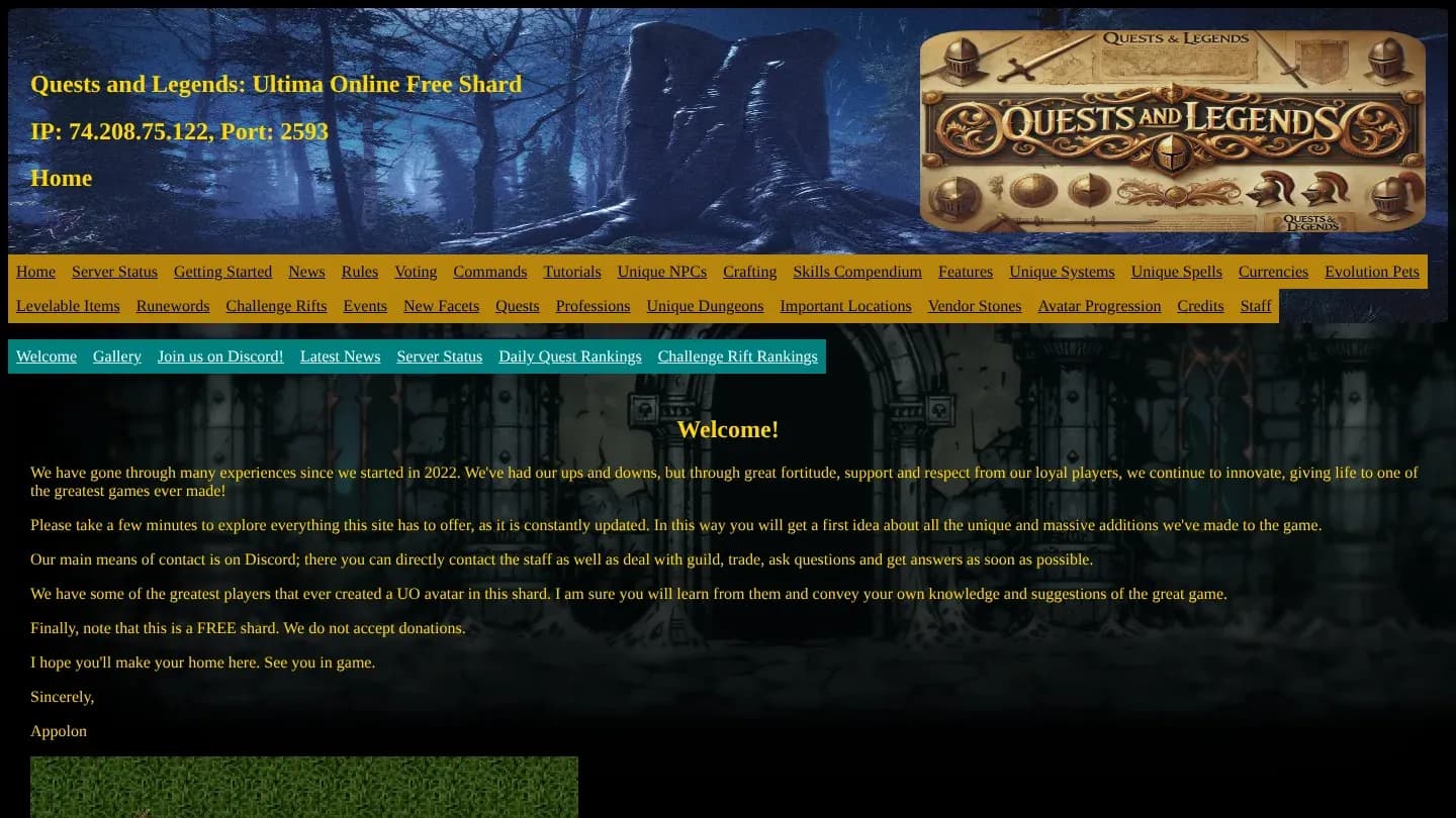 Quests and Legends banner