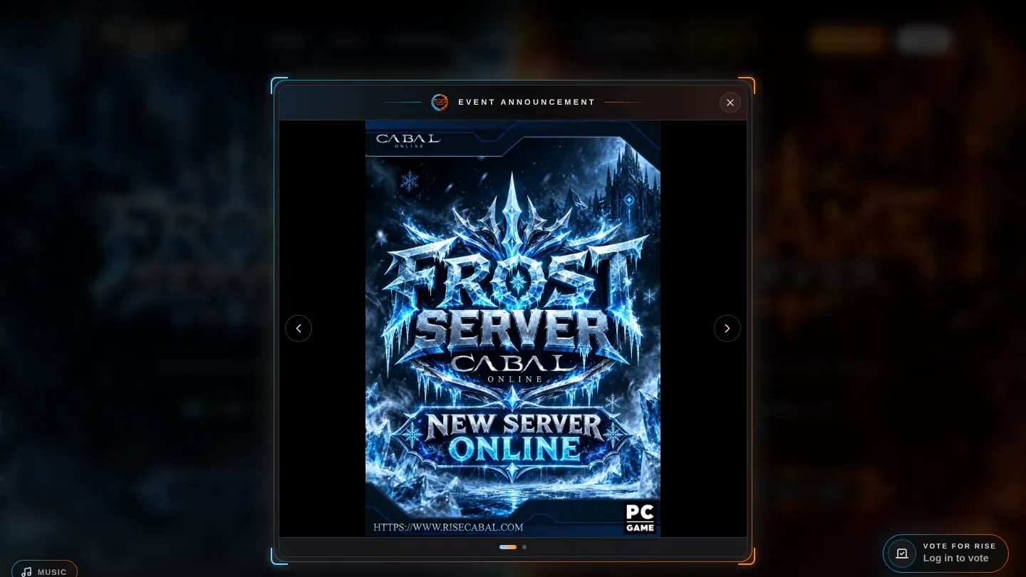 Rise Cabal Online banner