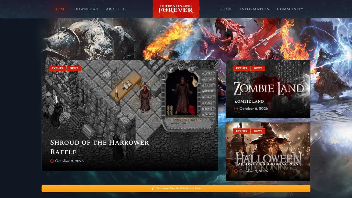 Ultima Online Forever banner