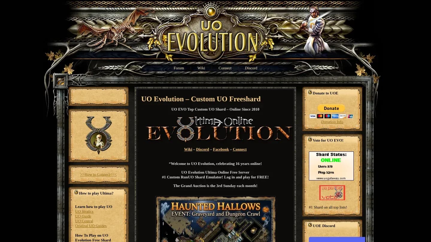 UO Evolution banner